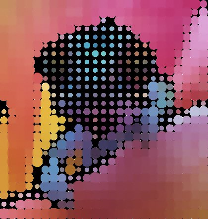 Halftone collapse